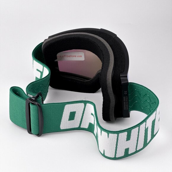 Off-White Ski Goggles – Black/Green Frame with Green Mirror Lens | Model OERI055 - Picture 7 of 11
